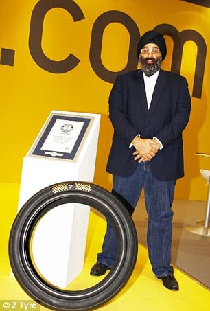 全球最贵轮胎镶钻石金箔 一组售价60万美元